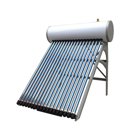 Solarni grijač tople vode od nehrđajućeg čelika na kosom krovu
